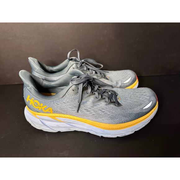 Hoka One One Clifton 8 Shoes Mens 11.5 2E Mens Blue Running 1121374 GBMS - Picture 1 of 12